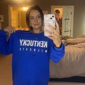 large, kentucky, nike crewneck
